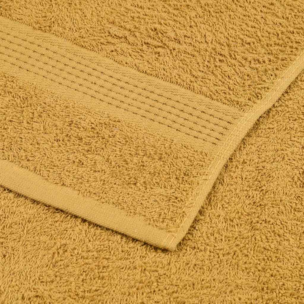 2 db FROGN mintás kéztörlő arany 50 x 100 cm 360 g/m² 6