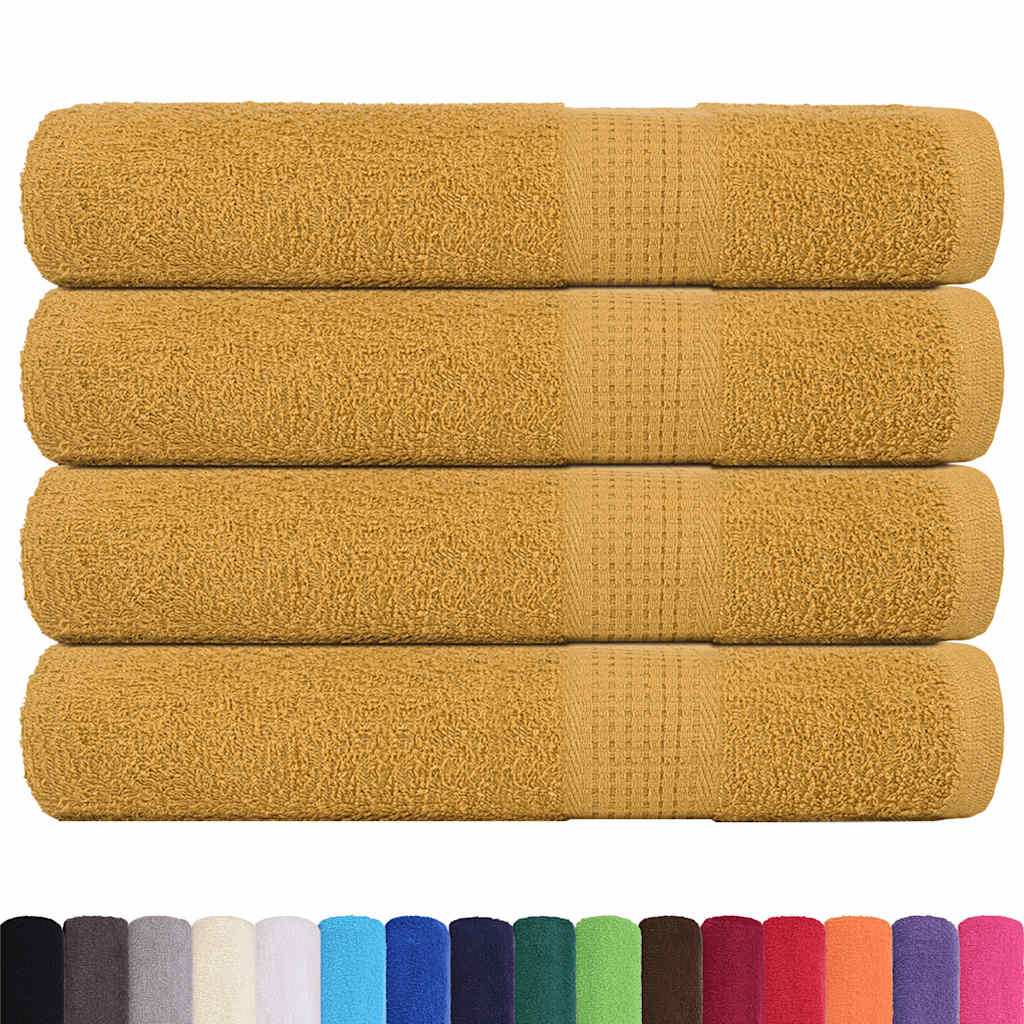 4 db FROGN törölköző arany 100 x 200 cm 360 g/m² 2