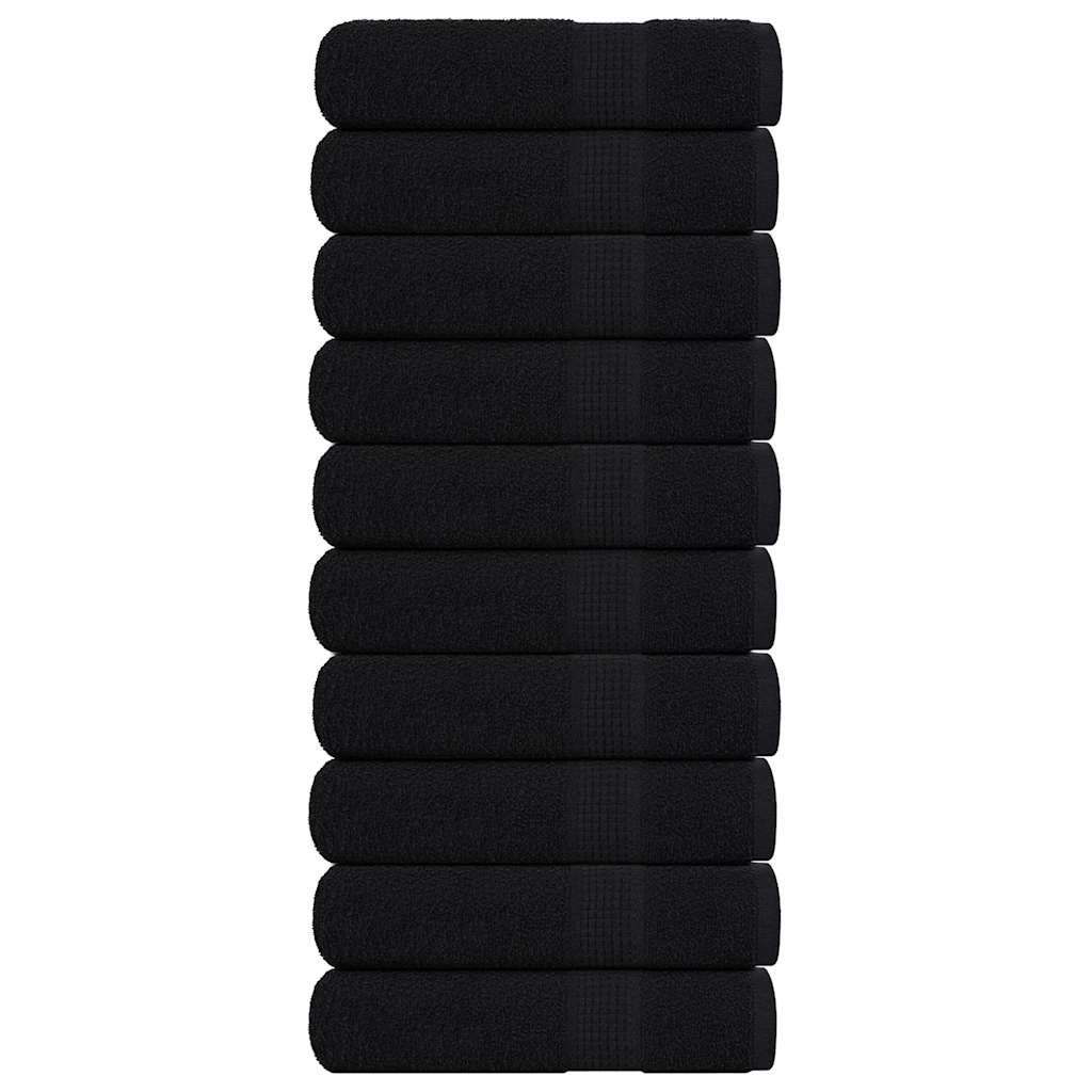 10 db FROGN zuhanytörölköző fekete 70 x 140 cm 360 g/m²
