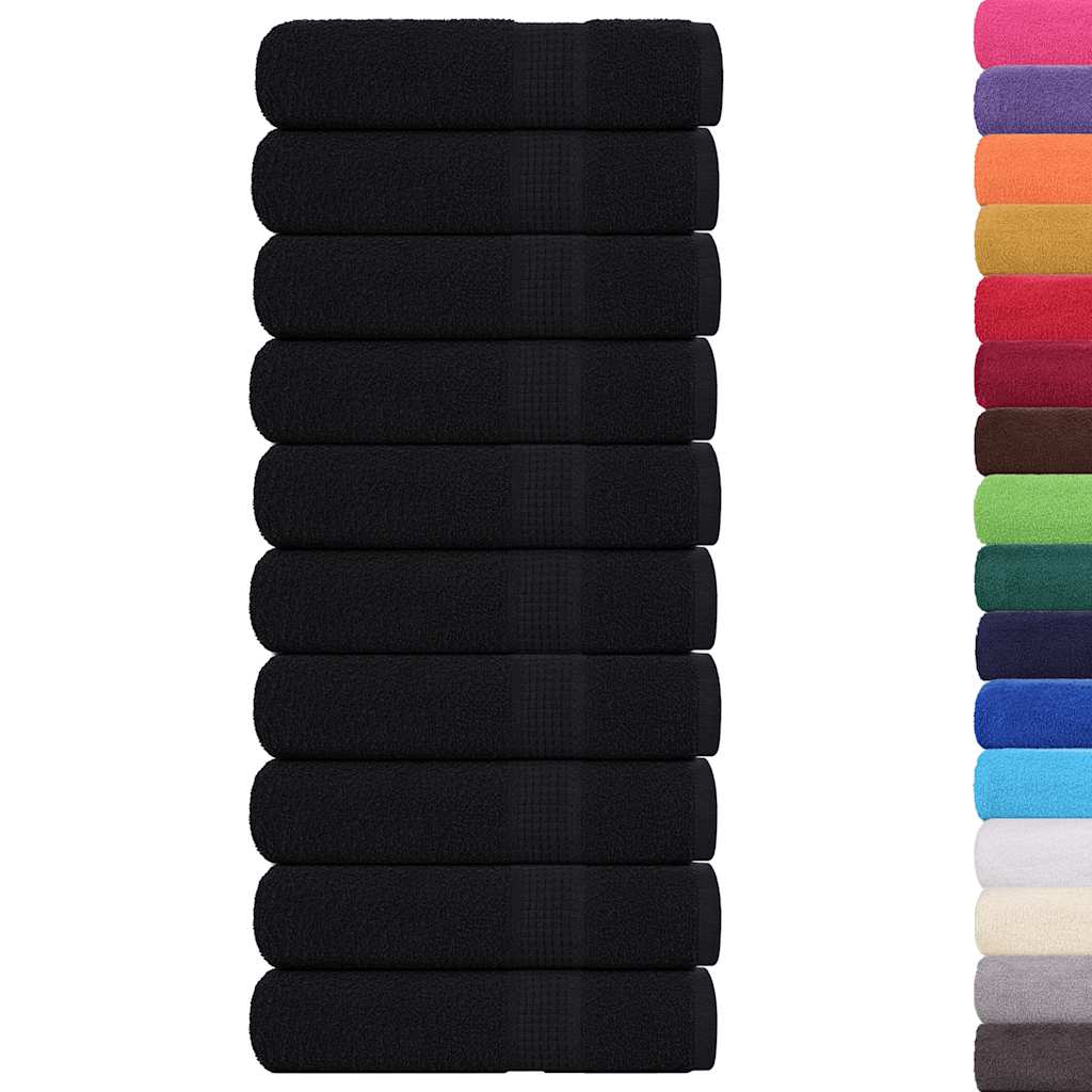 10 db FROGN zuhanytörölköző fekete 70 x 140 cm 360 g/m² 2