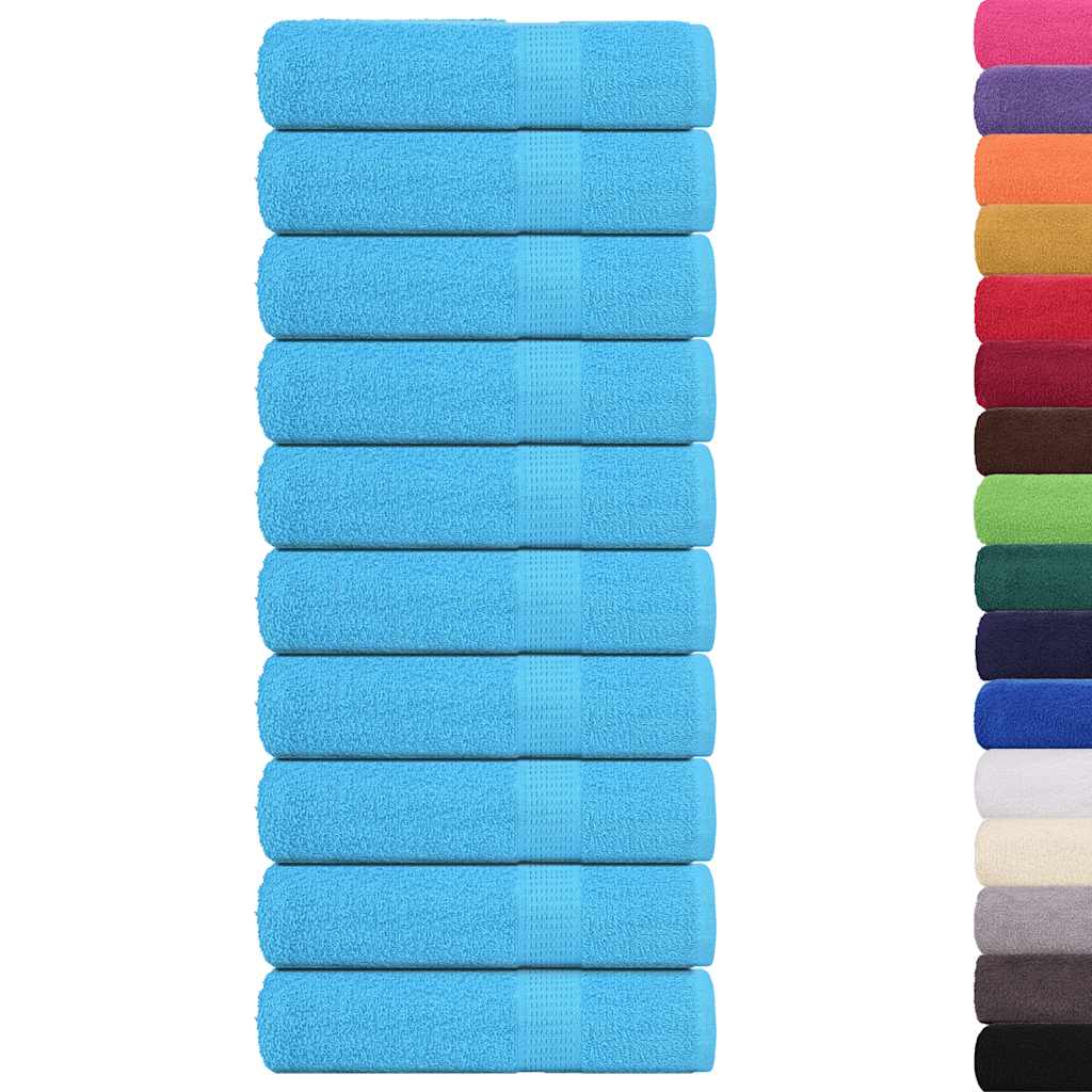 10 db türkizkék FROGN kéztörlő 50 x 100 cm 360 g/m² 2