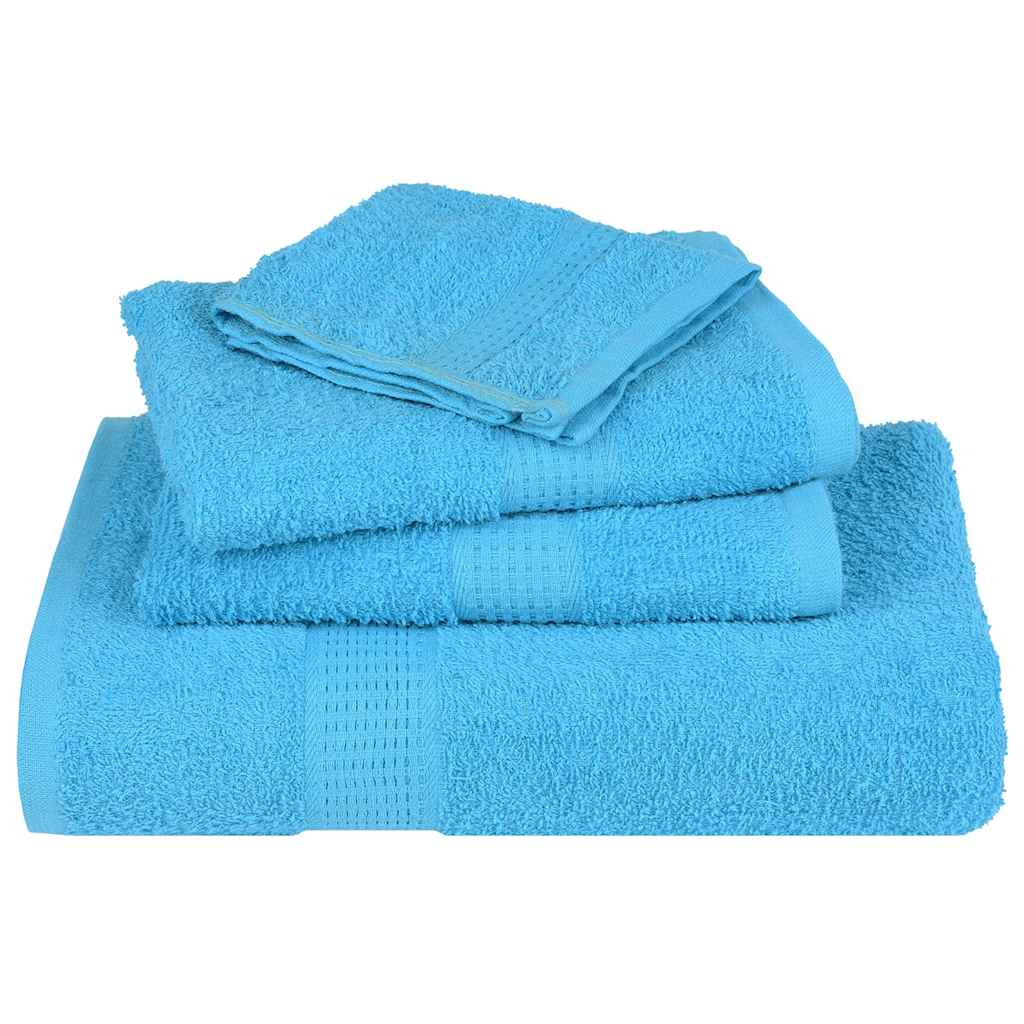 10 db türkizkék FROGN kéztörlő 50 x 100 cm 360 g/m² 4