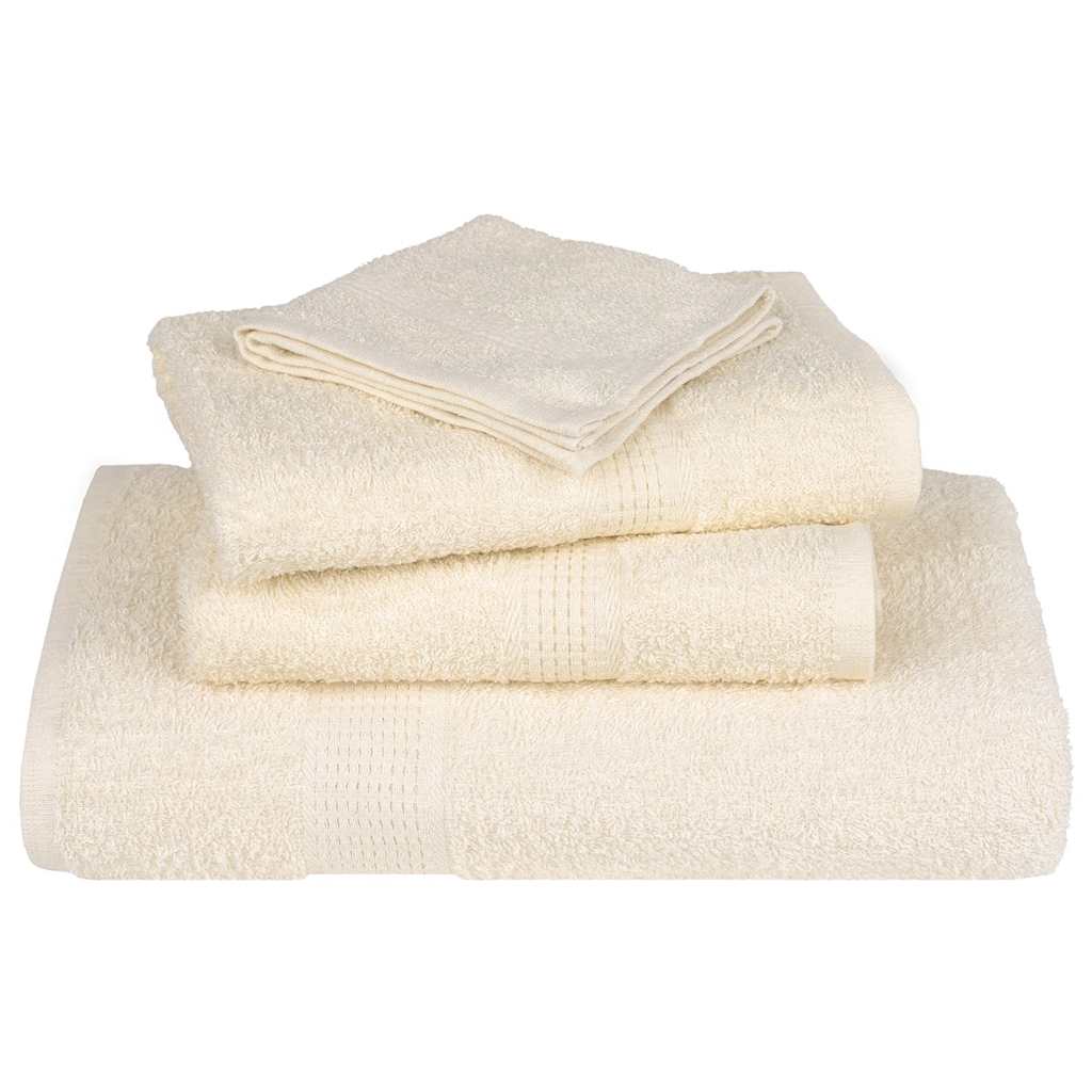 4 db krémszínű FROGN zuhanytörölköző 70 x 140 cm 360 g/m² 4