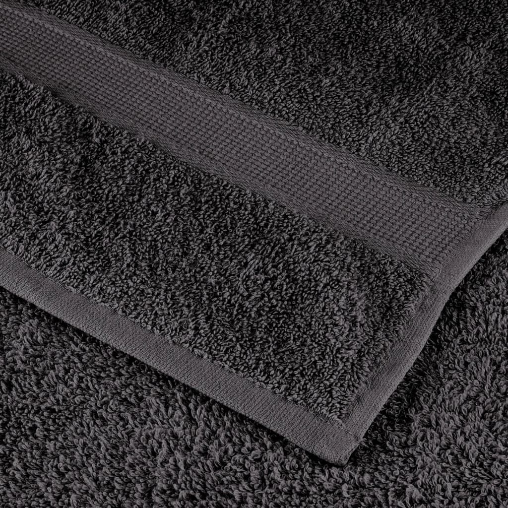 Prémium kéztörlő SOLUND 10 db antracitszürke 50 x 100 cm 600 g/m² 6