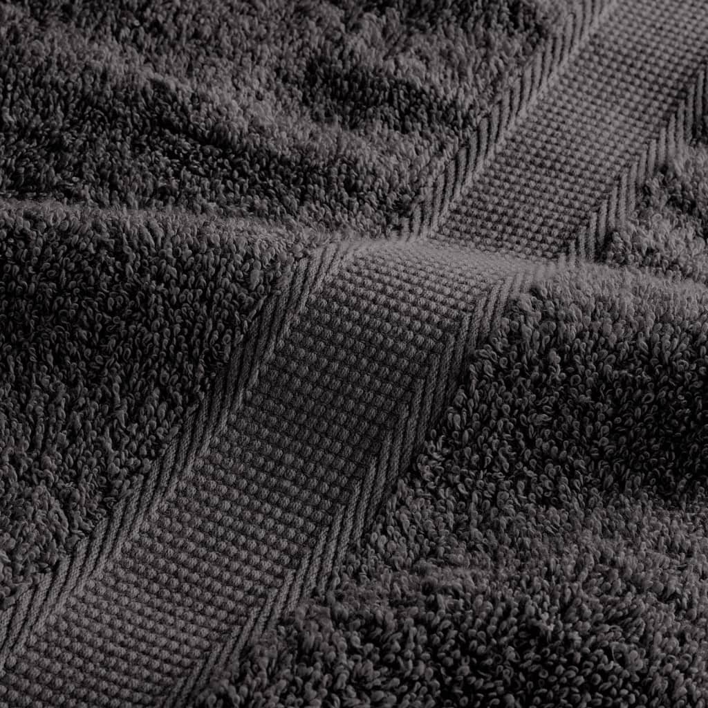 Prémium kéztörlő SOLUND 10 db antracitszürke 50 x 100 cm 600 g/m² 7