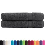 2 db prémium SOLUND törölköző antracitszürke 100 x 200 cm 600 g/m² 2