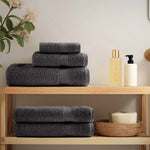 2 db prémium SOLUND törölköző antracitszürke 100 x 200 cm 600 g/m² 3