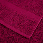 4 db prémium SOLUND törölköző bordó 100 x 200 cm 600 g/m² 6