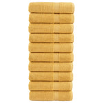 Prémium kéztörlő SOLUND 10 db aranyszínű 50 x 100 cm 600 g/m²