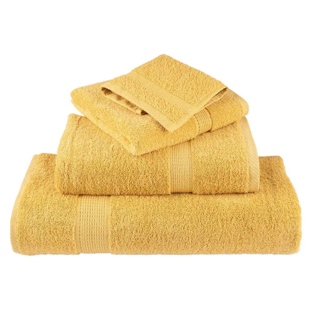 Prémium kéztörlő SOLUND 10 db aranyszínű 50 x 100 cm 600 g/m² 4