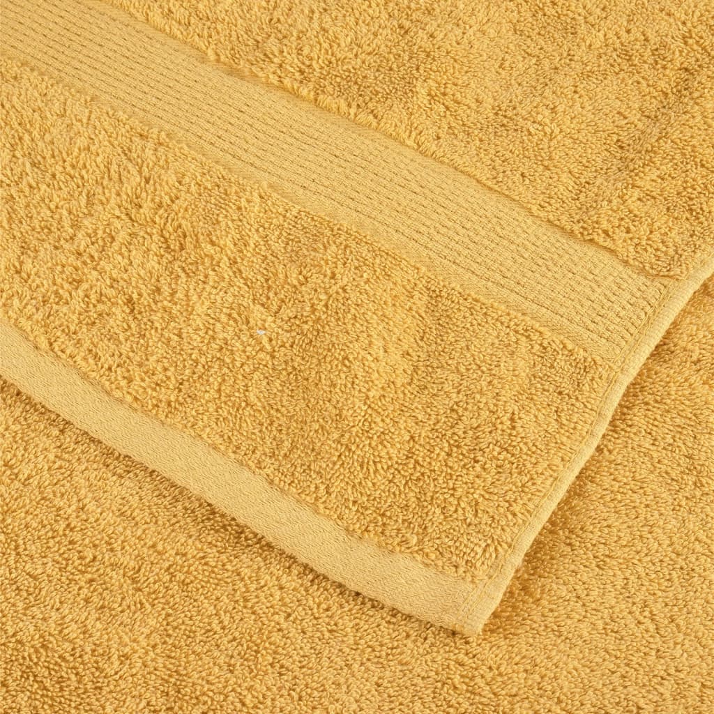 Prémium kéztörlő SOLUND 10 db aranyszínű 50 x 100 cm 600 g/m² 5