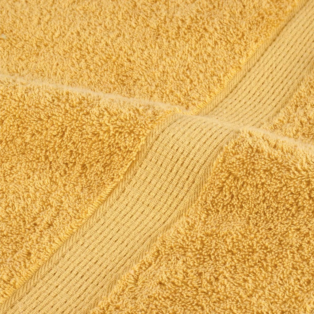 Prémium kéztörlő SOLUND 10 db aranyszínű 50 x 100 cm 600 g/m² 6
