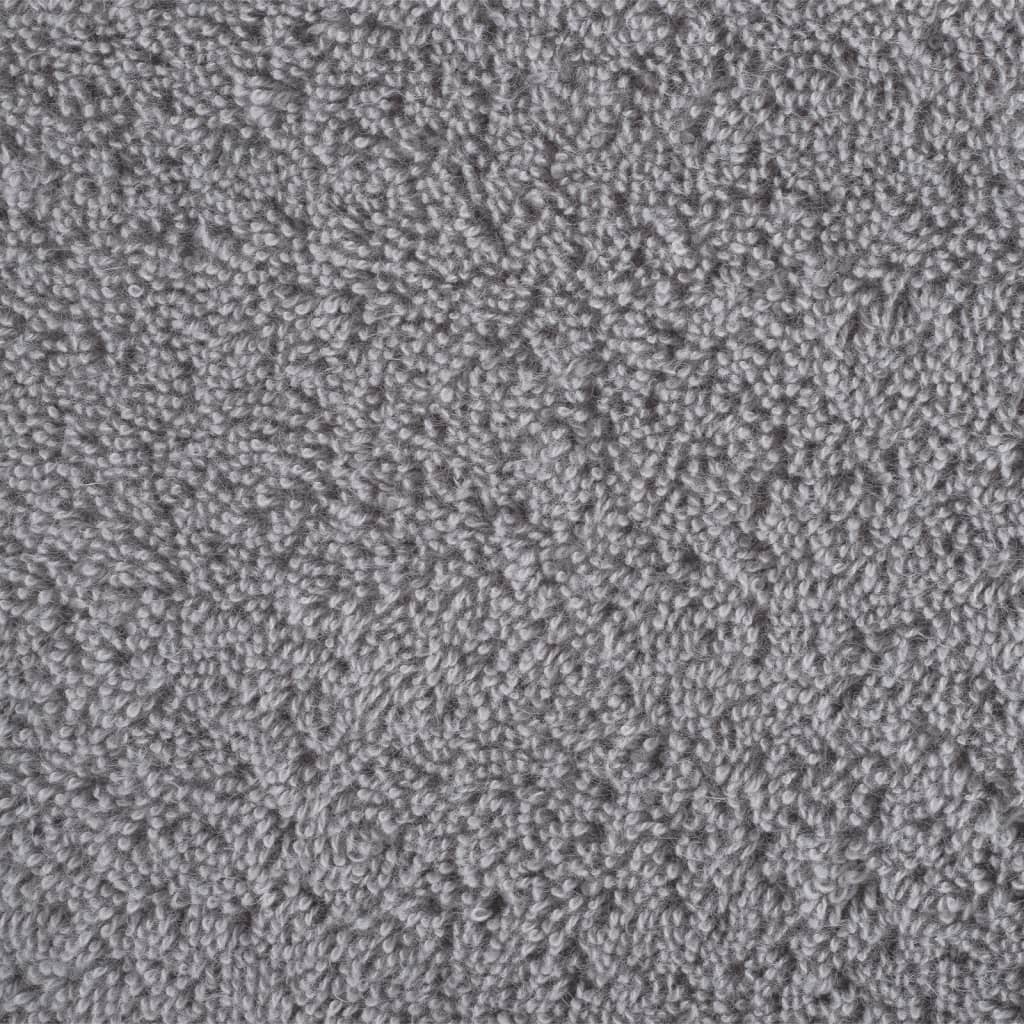 4 db prémium SOLUND kéztörlő szürke 50 x 100 cm 600 g/m² 5