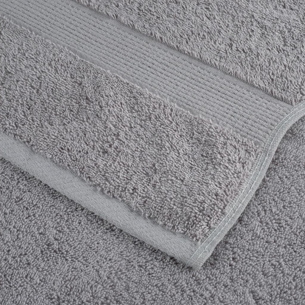 4 db prémium SOLUND kéztörlő szürke 50 x 100 cm 600 g/m² 6