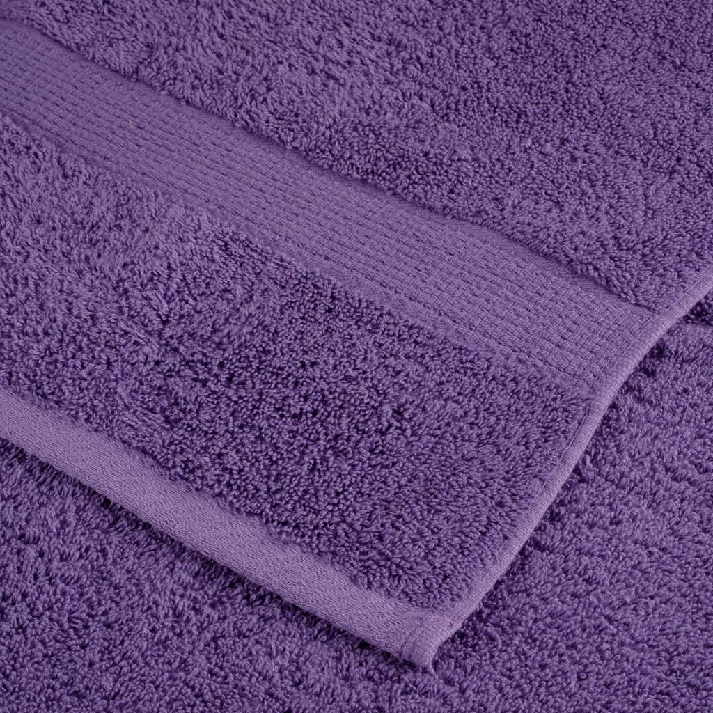 10 db prémium vendégtörölköző SOLUND lila 30 x 50 cm 600 g/m² 6