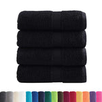 4 db prémium vendégtörölköző SOLUND fekete 30 x 50 cm 600 g/m² 2