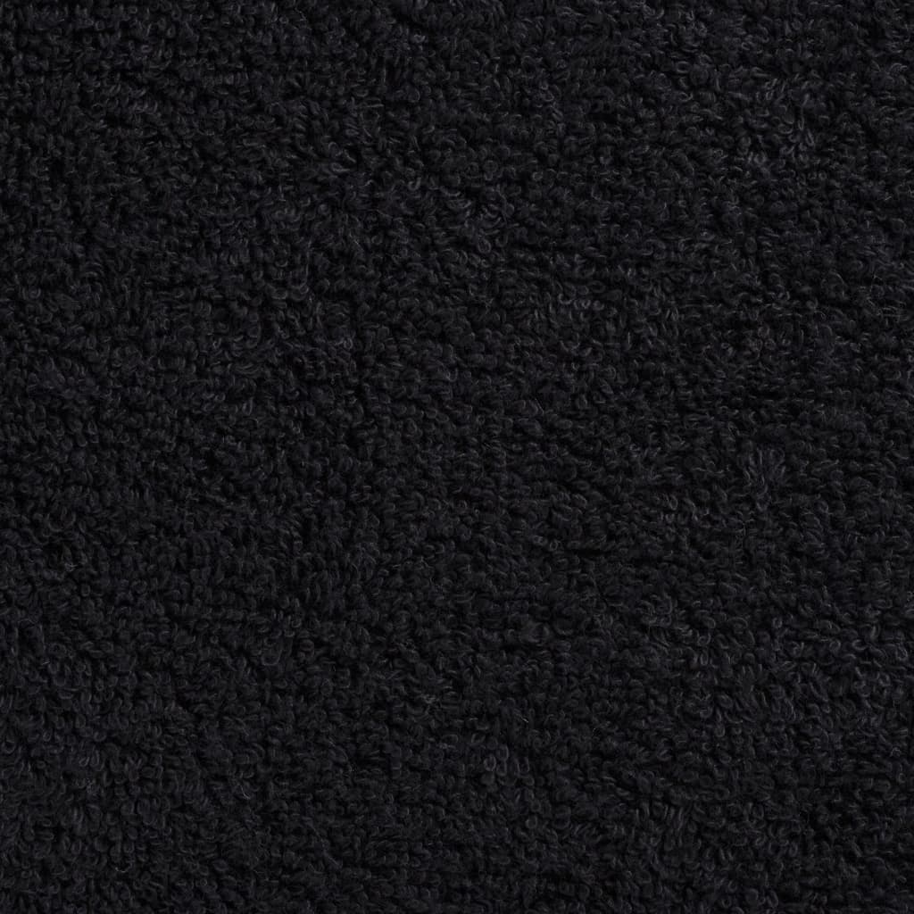 4 db prémium vendégtörölköző SOLUND fekete 30 x 50 cm 600 g/m² 5