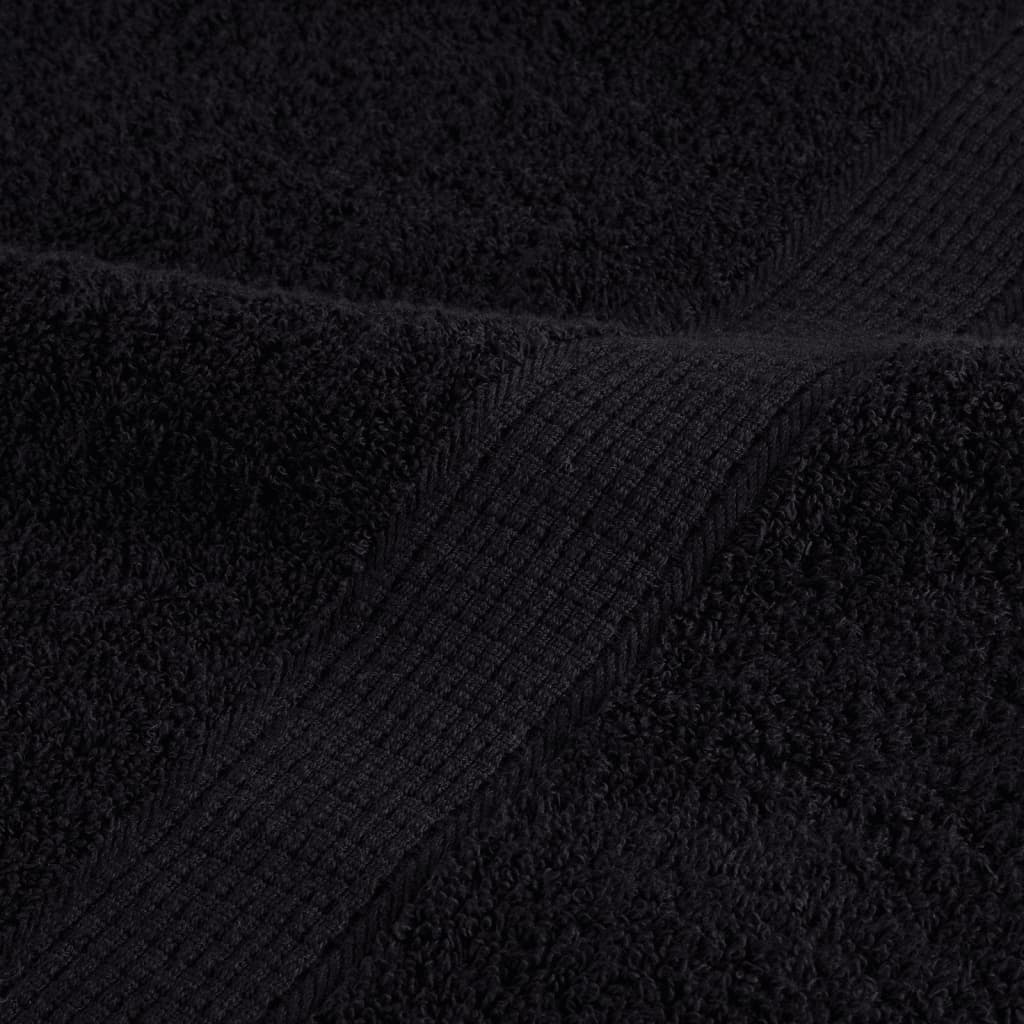 4 db prémium vendégtörölköző SOLUND fekete 30 x 50 cm 600 g/m² 7