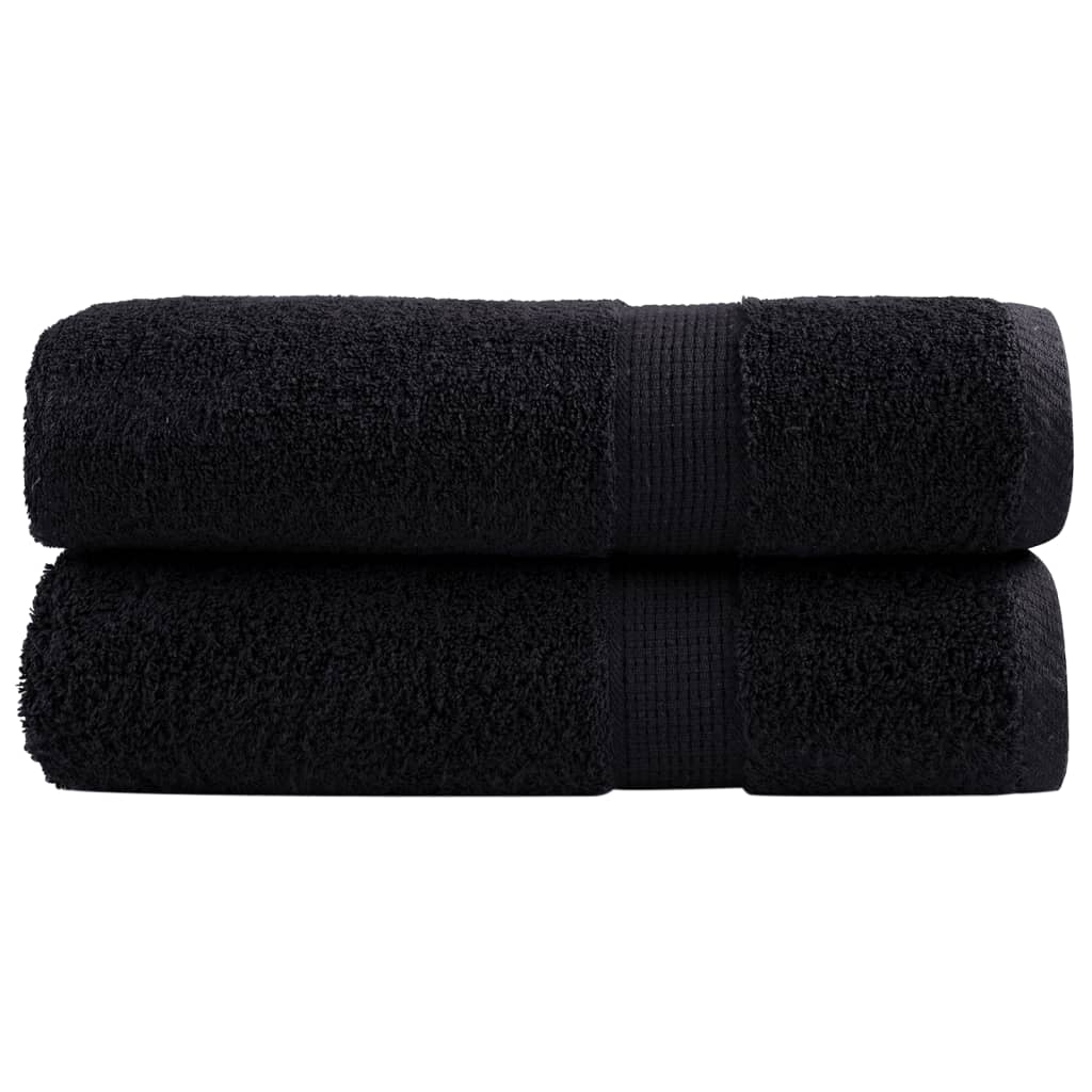 Prémium zuhanytörölköző SOLUND 2 db fekete 70 x 140 cm 600 g/m²