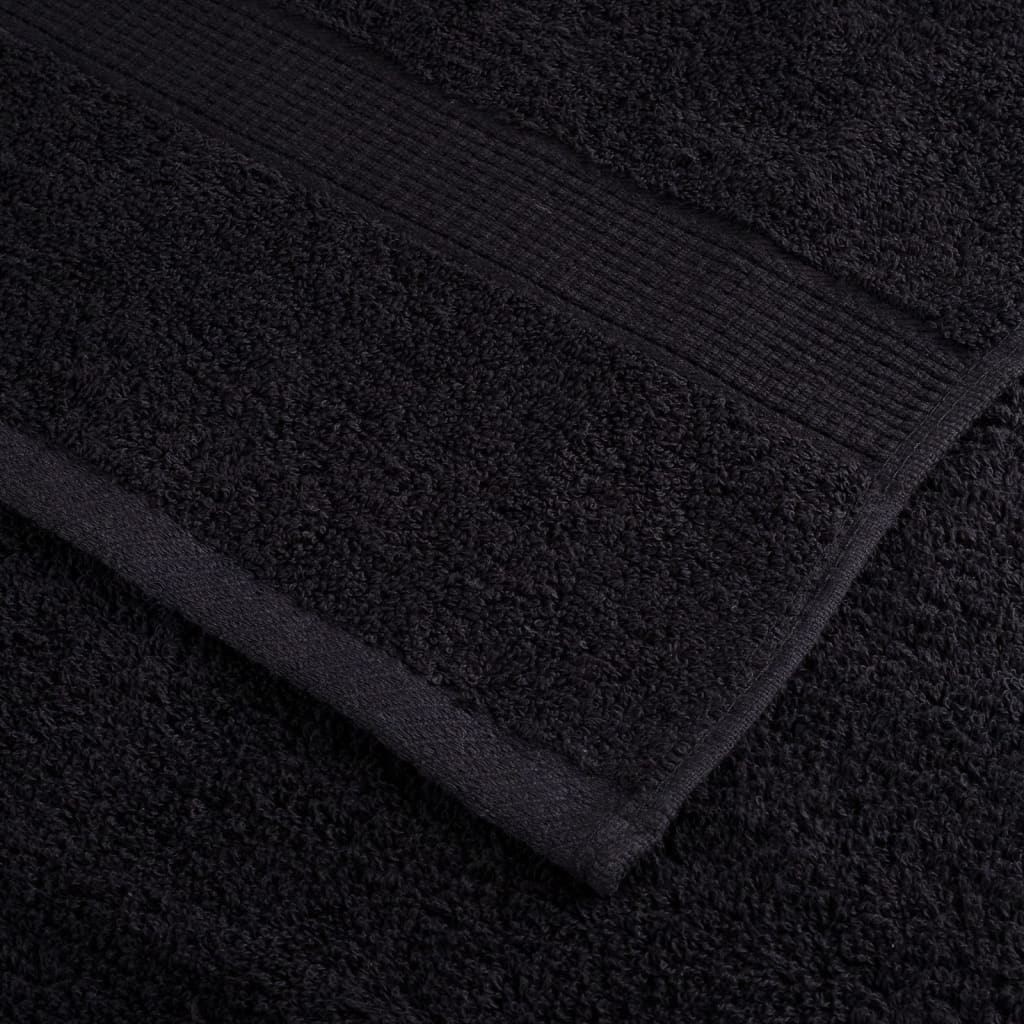 Prémium zuhanytörölköző SOLUND 2 db fekete 70 x 140 cm 600 g/m² 6