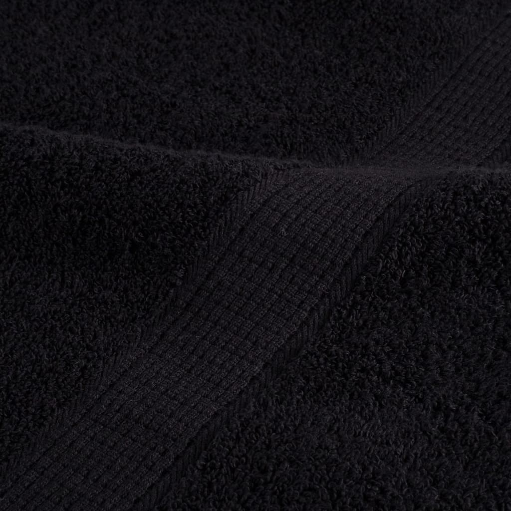 Prémium zuhanytörölköző SOLUND 2 db fekete 70 x 140 cm 600 g/m² 7