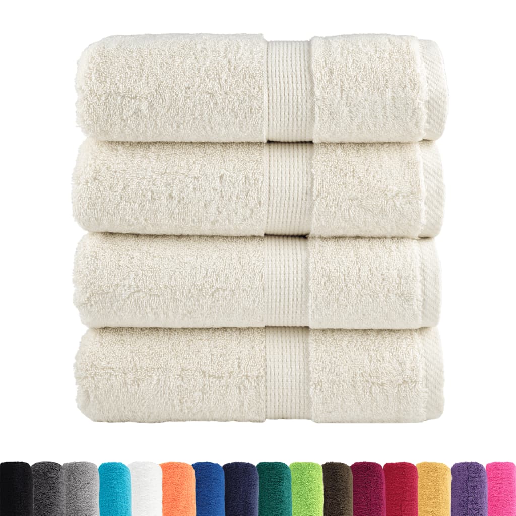 4 db prémium SOLUND mosdótörlő krémszínű 30 x 30 cm 600 g/m² 2