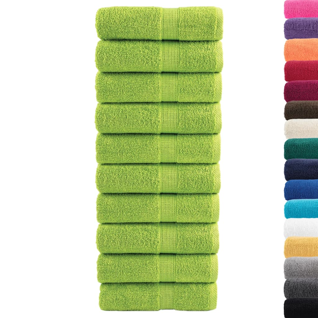 10 db prémium vendégtörölköző SOLUND almazöld 30 x 50 cm 600 g/m² 2