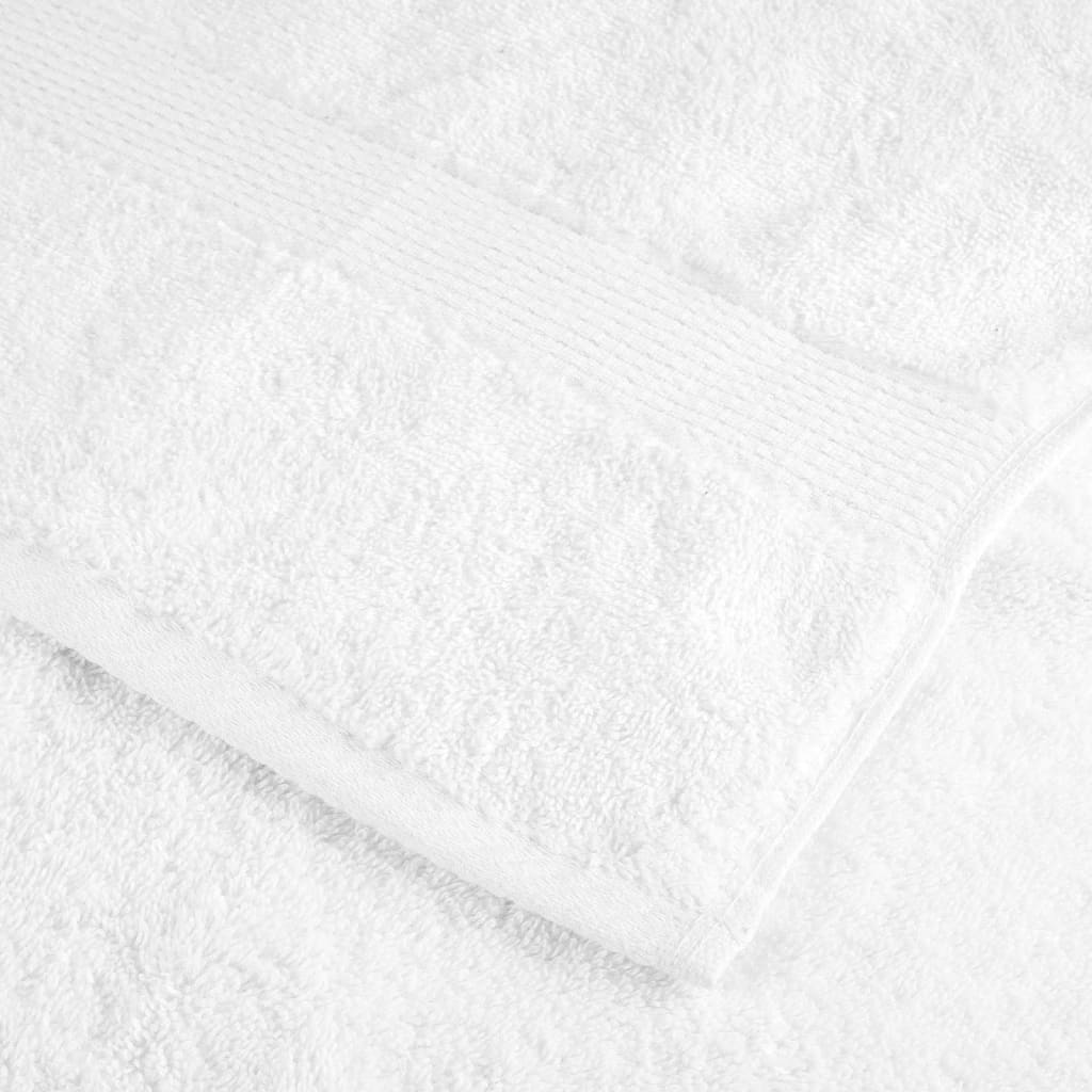 6 db prémium törölközőgarnitúra SOLUND fehér 600 g/m² 5