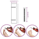20 db ezüst rozsdamentes acél szekrényfogantyú 128 mm 9