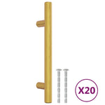 20 db aranyszínű rozsdamentes acél szekrényfogantyú 96 mm 2