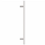 10 db ezüst rozsdamentes acél szekrényfogantyú 192 mm 6