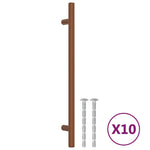 10 db bronz rozsdamentes acél szekrényfogantyú 192 mm 2
