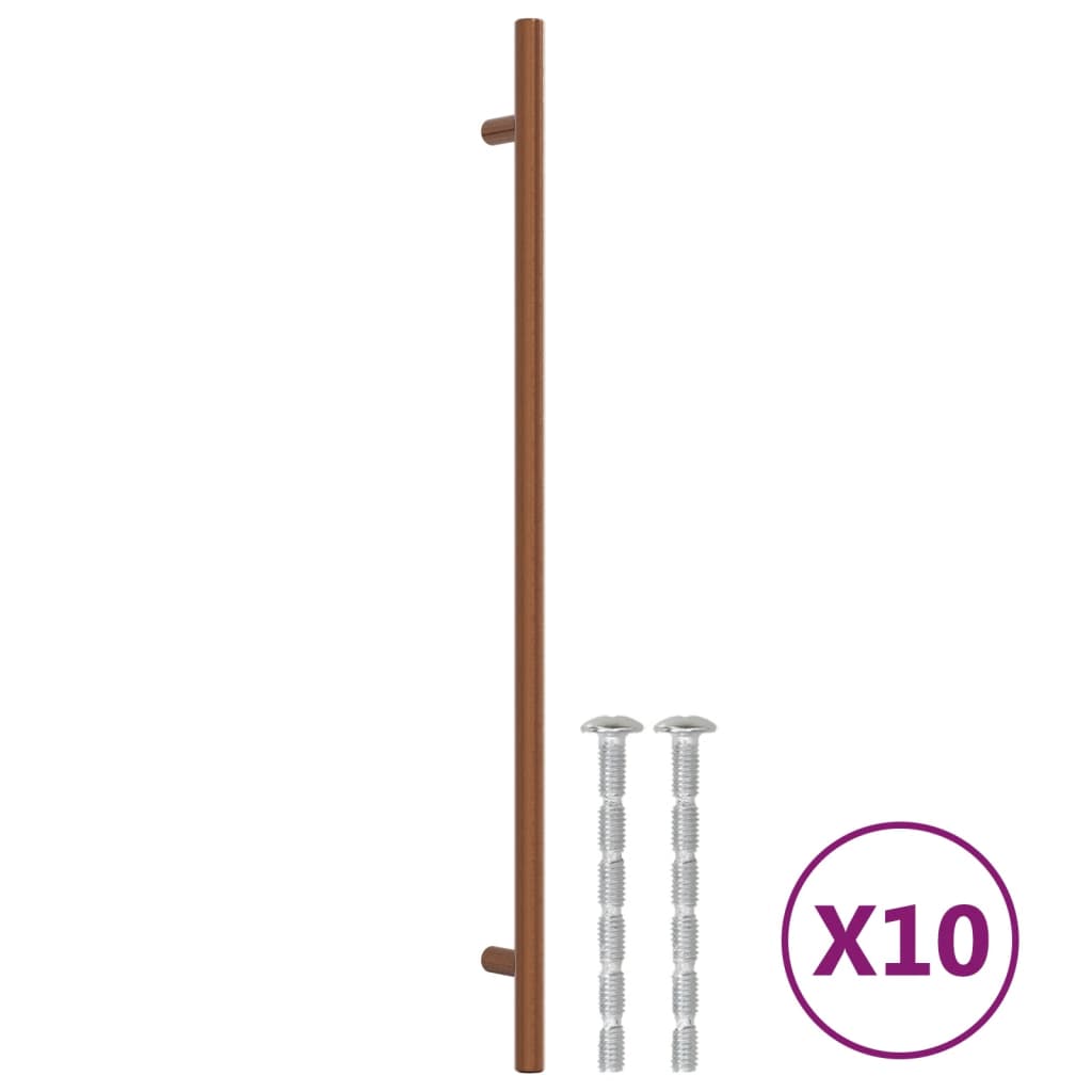 10 db bronz rozsdamentes acél szekrényfogantyú 320 mm 2