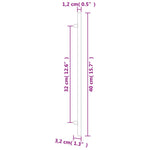 10 db bronz rozsdamentes acél szekrényfogantyú 320 mm 8