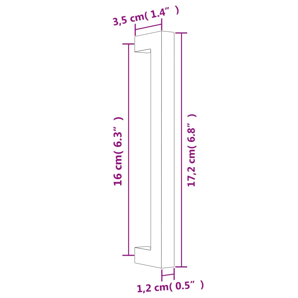 20 db ezüst rozsdamentes acél szekrényfogantyú 160 mm 8