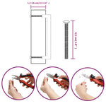 20 db ezüst rozsdamentes acél szekrényfogantyú 160 mm 9