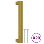 20 db aranyszínű rozsdamentes acél szekrényfogantyú 160 mm 2