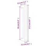 20 db aranyszínű rozsdamentes acél szekrényfogantyú 160 mm 8