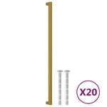 20 db aranyszínű rozsdamentes acél szekrényfogantyú 480 mm 2