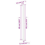 20 db aranyszínű rozsdamentes acél szekrényfogantyú 480 mm 8