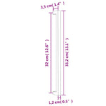 20 db bronz rozsdamentes acél szekrényfogantyú 320 mm 8