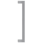 10 db ezüst rozsdamentes acél szekrényfogantyú 192 mm 6