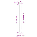 10 db aranyszínű rozsdamentes acél szekrényfogantyú 320 mm 8