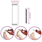 10 db aranyszínű rozsdamentes acél szekrényfogantyú 320 mm 9