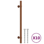 10 db bronz rozsdamentes acél szekrényfogantyú 192 mm 2