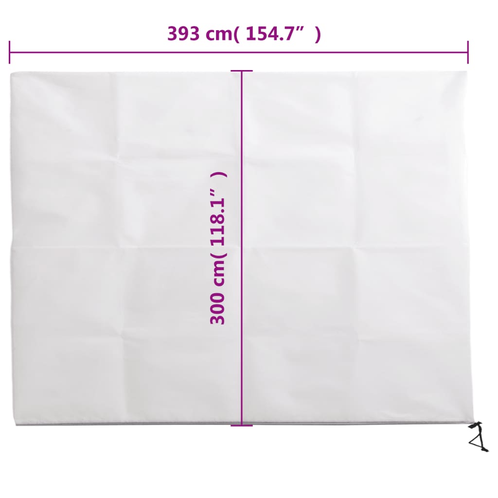 Növényvédő huzat cipzárral 70 g/m² 3,93x3 m 9