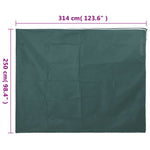 Növényvédő huzat cipzárral 70 g/m² 3,14 x 2,5 m 9