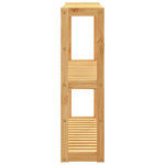 Bambusz 3 szintes falra szerelhető fürdőszobapolc 60x15x54 cm 4