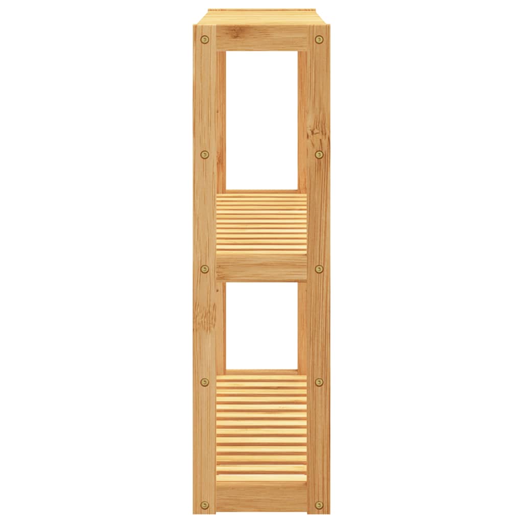 Bambusz 3 szintes falra szerelhető fürdőszobapolc 60x15x54 cm 4