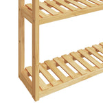 Bambusz 3 szintes falra szerelhető fürdőszobapolc 60x15x54 cm 6